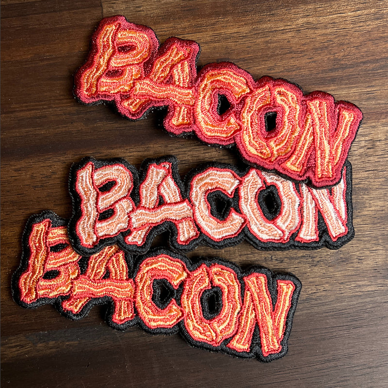 BACON TEXT Morale Patches - 3 Color Options