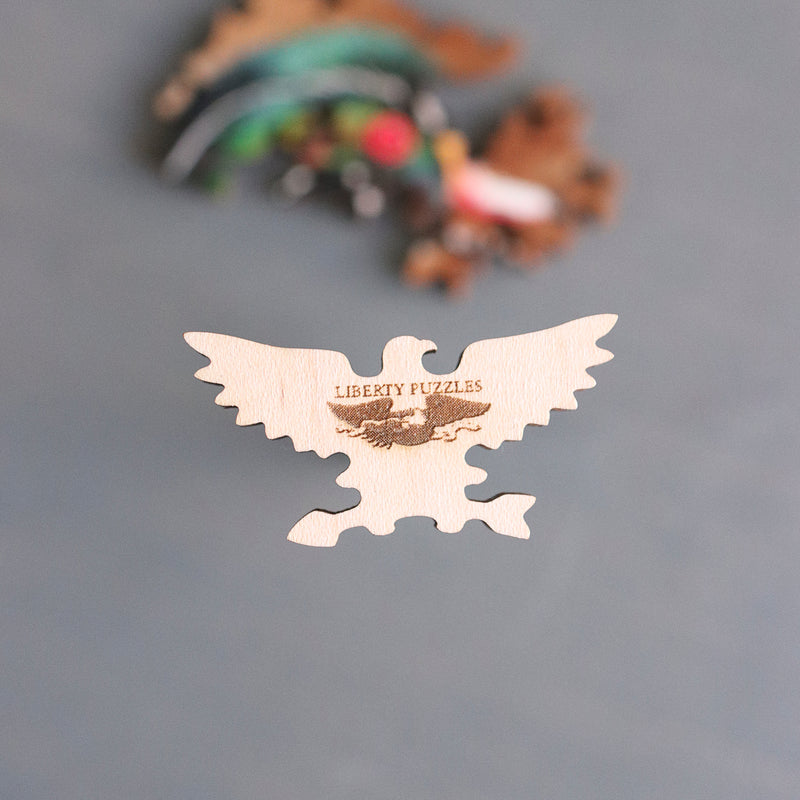 Liberty Puzzles Classic Wooden Jigsaw PUZZLE "The Wood Duck in Fall" Photography by Phil Swanson