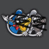 marked color and black and white patch