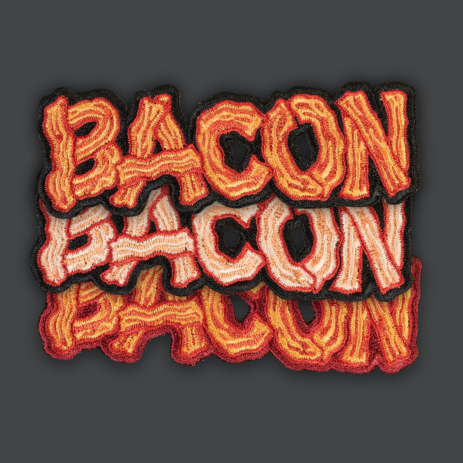 BACON TEXT Morale Patches - 3 Color Options