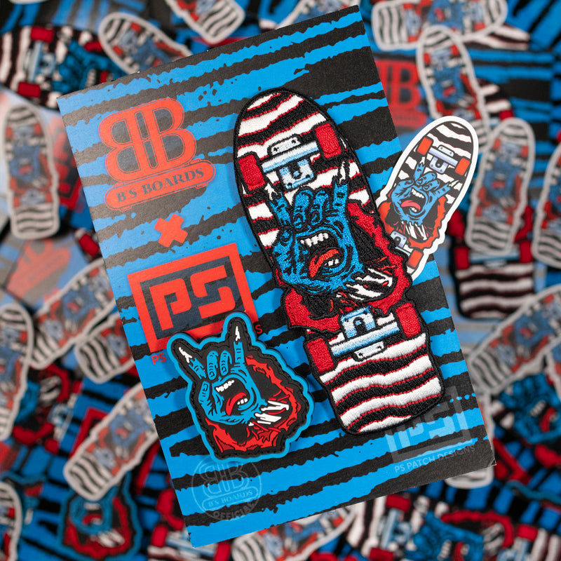 Old School Sk8 Ripp*r Board & RE Morale Patch set