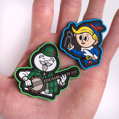 Snowman / Elf PVC Ranger Eye SET - Morale Patches