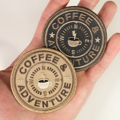 Coffee & Adventure Patches 4 Color options