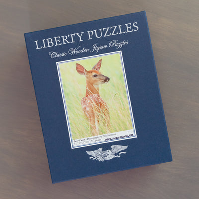 Classic Wooden Jigsaw PUZZLE "Deer Fawn" Photography by Phil Swanson