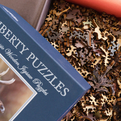 Classic Wooden Jigsaw PUZZLE "Elk Bugle" Photography by Phil Swanson