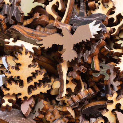 Classic Wooden Jigsaw PUZZLE "Elk Bugle" Photography by Phil Swanson