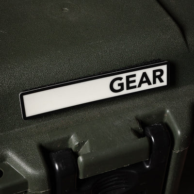 GEAR / STUFF Peel n Stick Label / Patches - Glow in the Dark