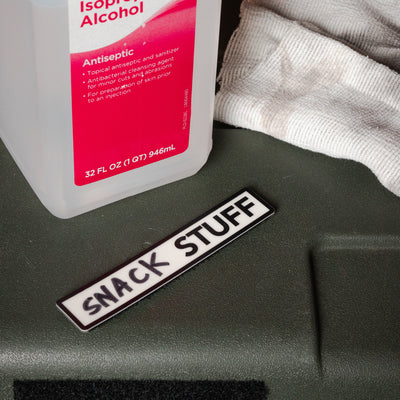 GEAR / STUFF Peel n Stick Label / Patches - Glow in the Dark