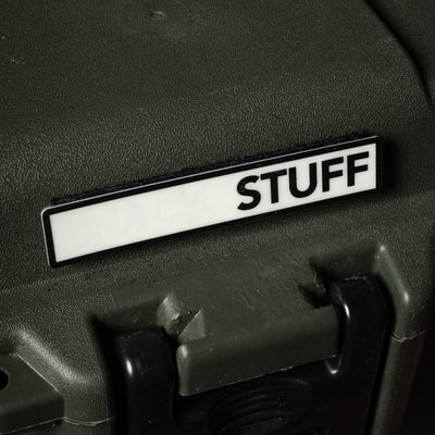 GEAR / STUFF Peel n Stick Label / Patches - Glow in the Dark