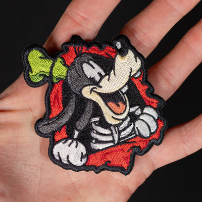 Old School Sk8 Ripper Goof Cow Morale Patch