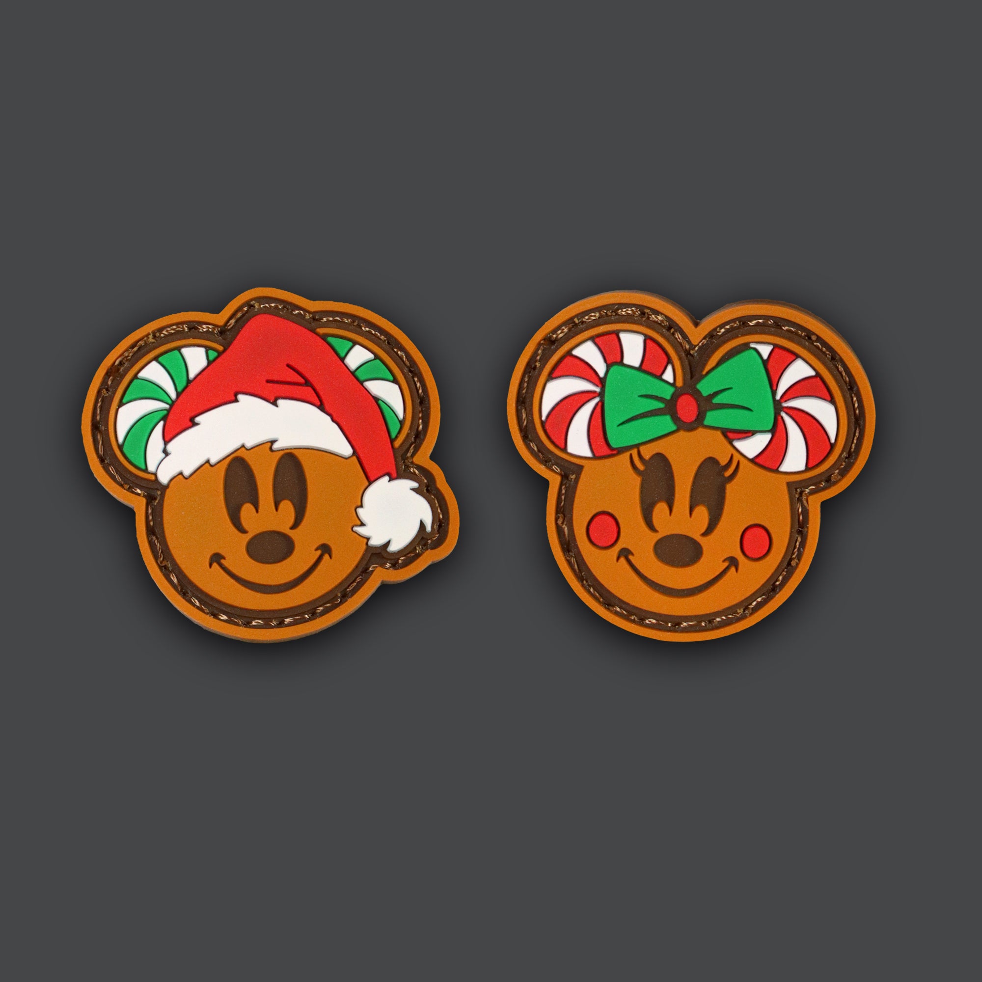 Gingerbread Man Hook and Loop PVC Rubber Patch | Christmas Tactical Patch