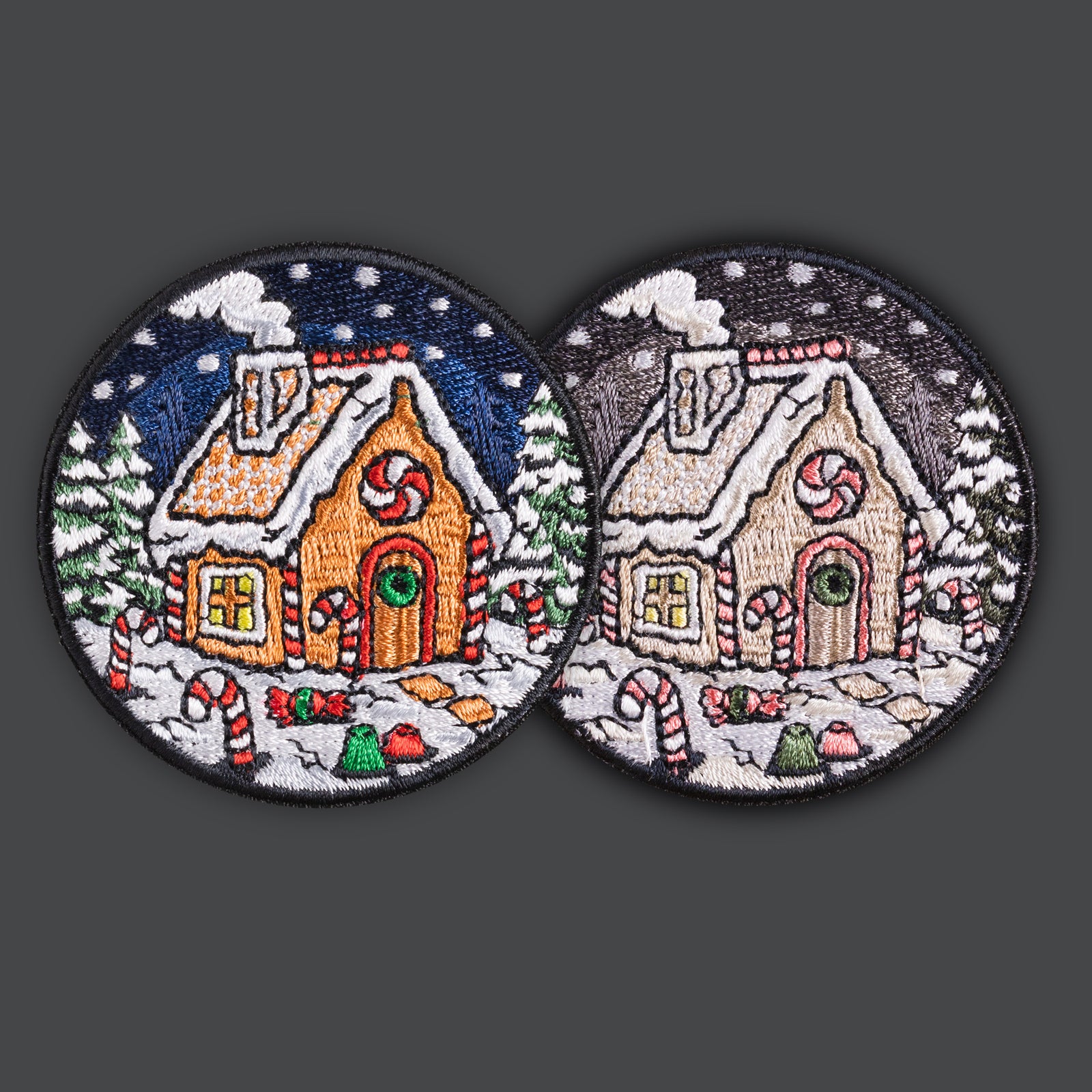 Christmas Gingerbread House Morale Patches