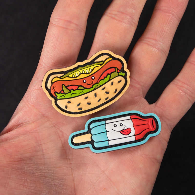 Happy Food PVC Ranger Eye Morale Patches - BOUGHT AS SINGLES