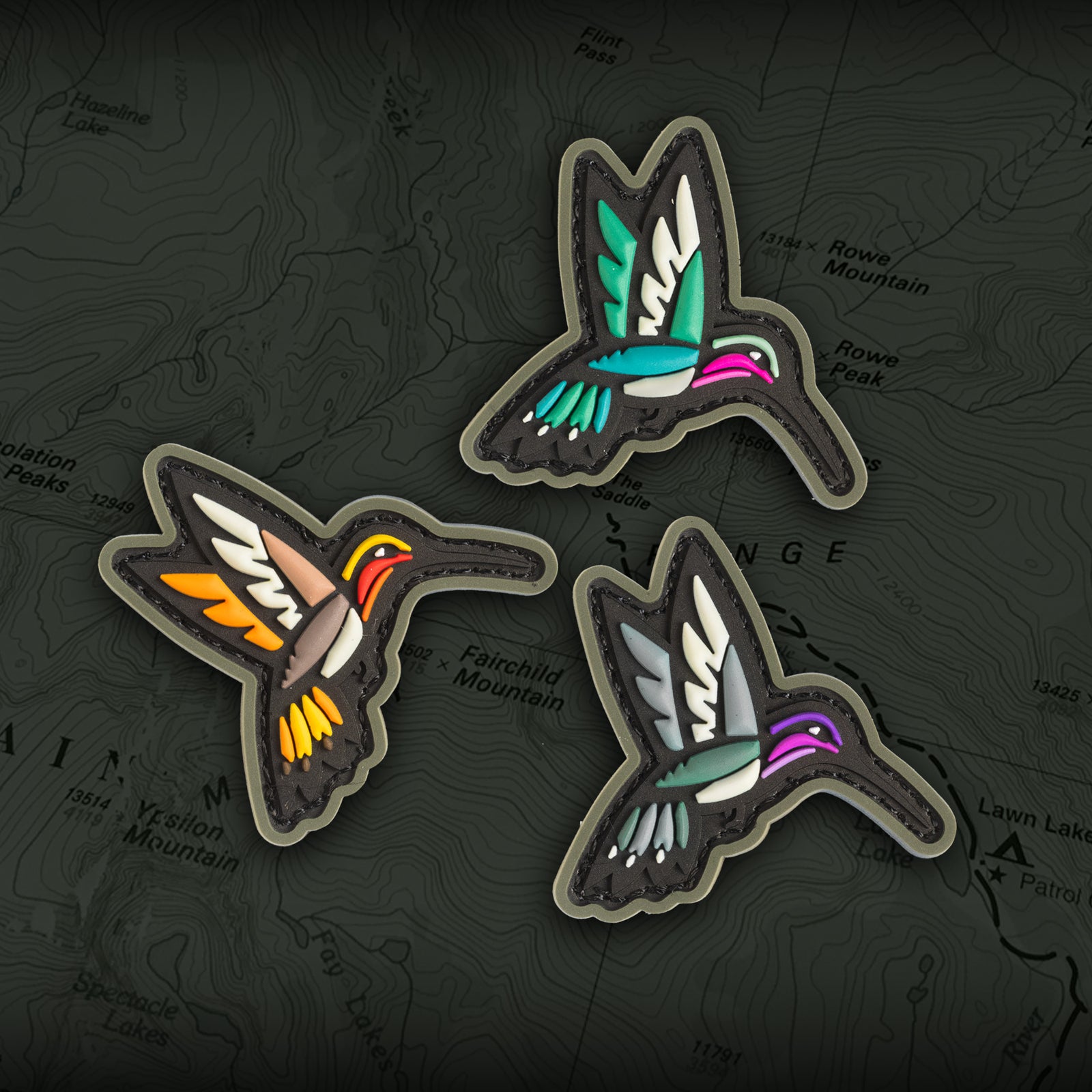 Hummingbird PVC Ranger Eye - Morale Patches SOLD AS SINGLES