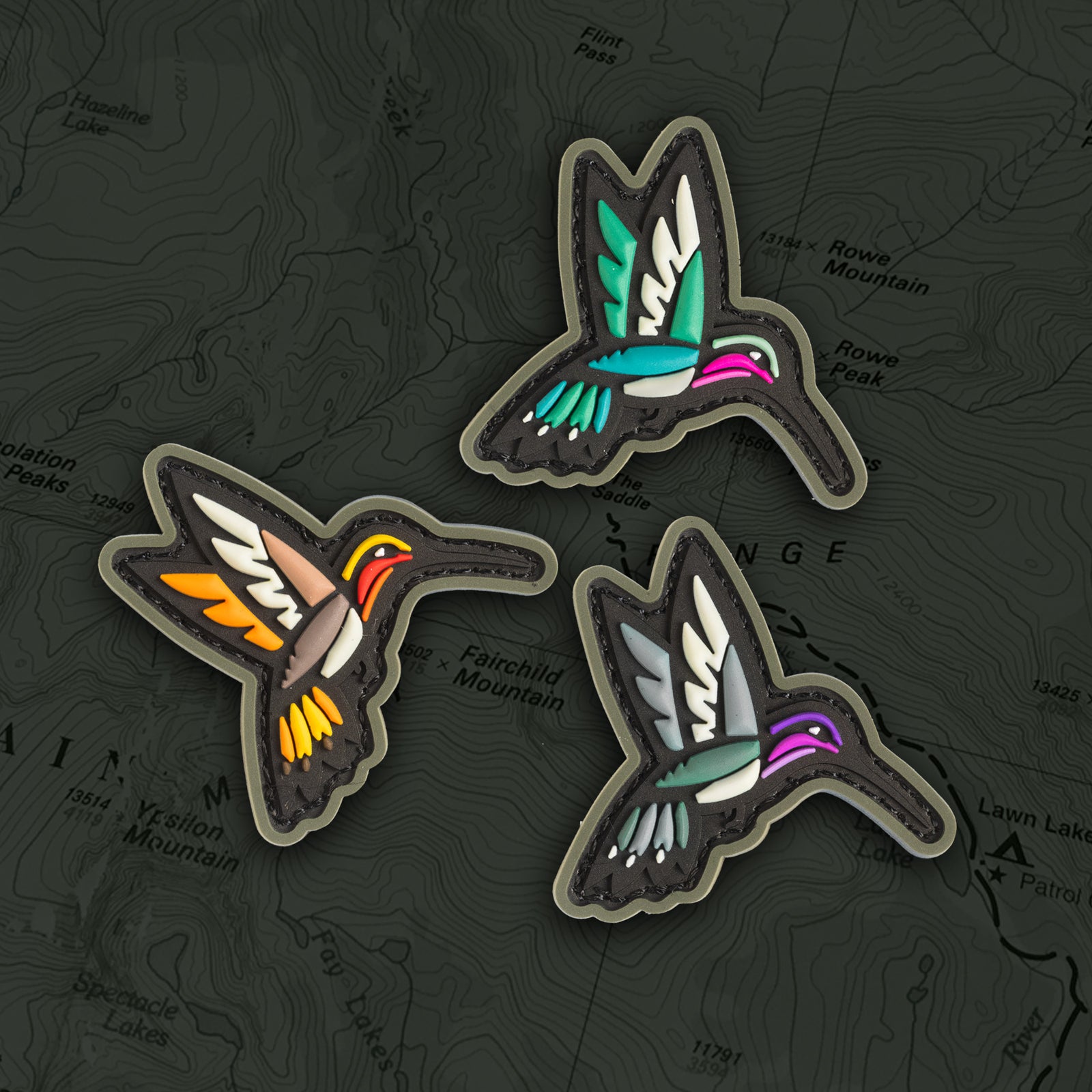 Hummingbird PVC Ranger Eye - Morale Patches SOLD AS SINGLES