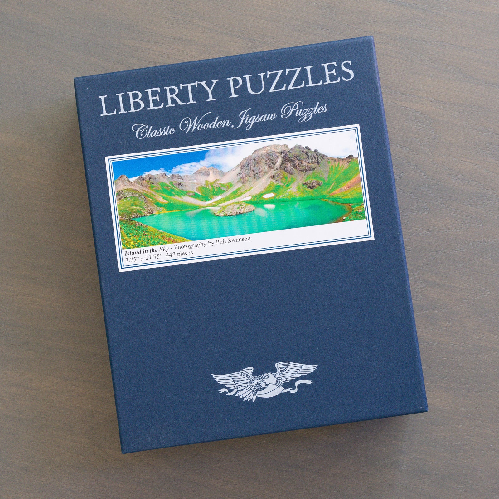Liberty Puzzles Classic Wooden Jigsaw PUZZLE "Island in the Sky" Photography by Phil Swanson