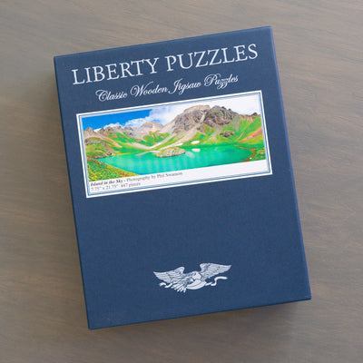 Classic Wooden Jigsaw PUZZLE "Island in the Sky" Photography by Phil Swanson