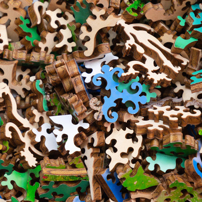 Classic Wooden Jigsaw PUZZLE "Island in the Sky" Photography by Phil Swanson