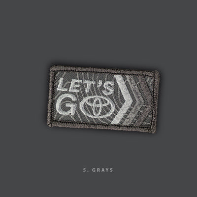 Toyota - LET'S GO! Morale Patches - 6 COLOR OPTIONS