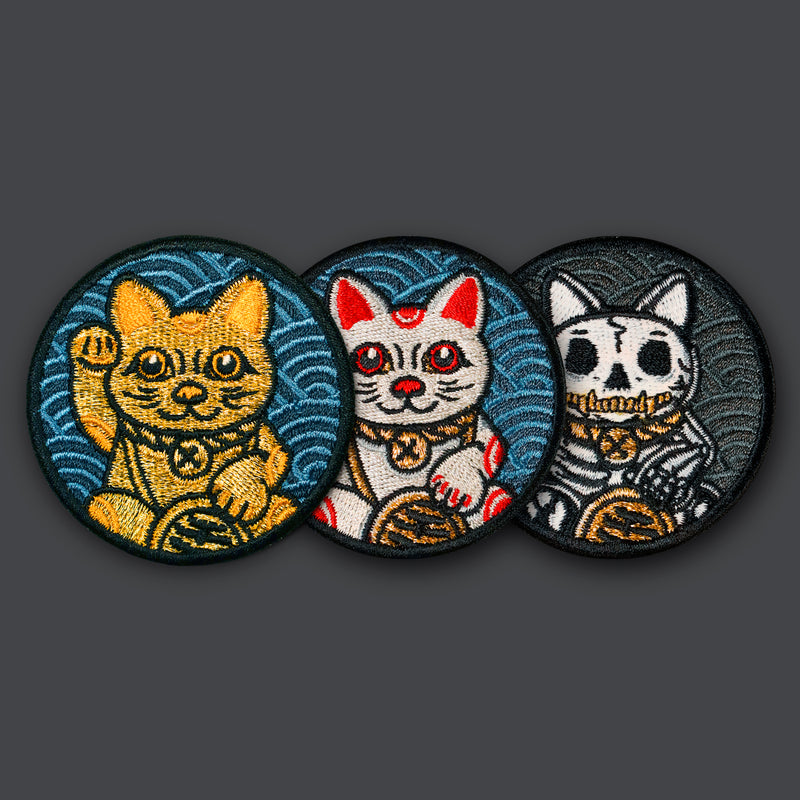 LUCKY CAT Maneki-neko Morale Patches