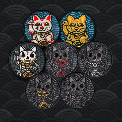 LUCKY CAT Maneki-neko Morale Patches