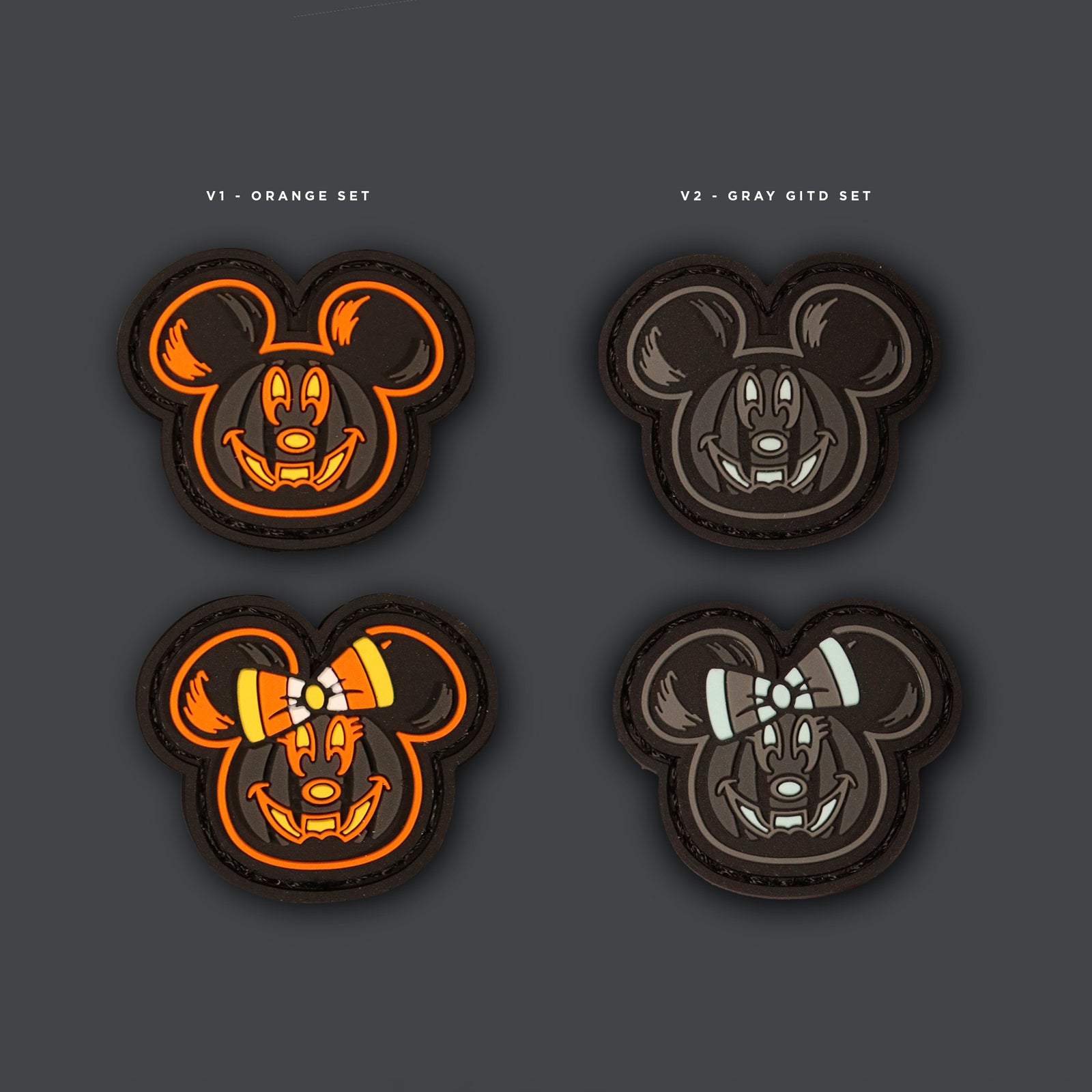 Pumpkin PVC Ranger Eye Pair "MAGICAL" Morale Patches