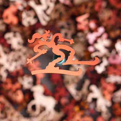 Classic Wooden Jigsaw PUZZLE "Meadowlark at Sunrise" Photography by Phil Swanson