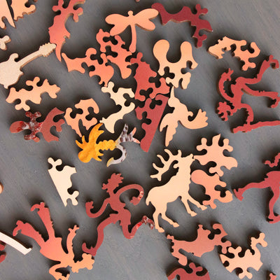 Classic Wooden Jigsaw PUZZLE "Meadowlark at Sunrise" Photography by Phil Swanson