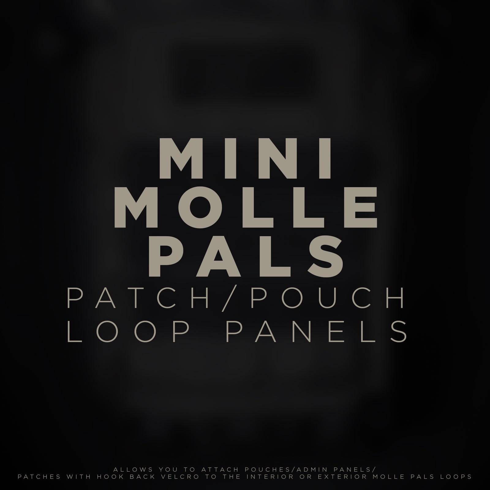 MINI MOLLE morale patch loop panels