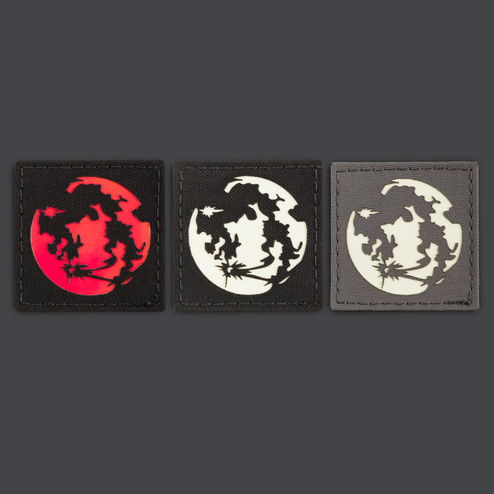 Moon Laser Cut Morale Patches