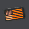 American Flag Patch - Multicam BLK / Blaze Orange hex reflective - USA Flag Patch