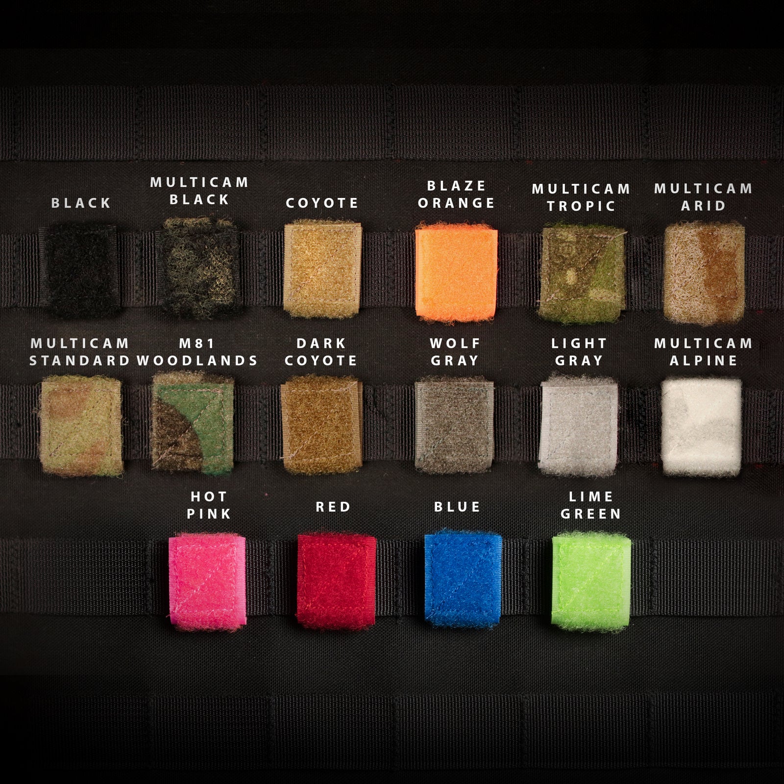 Molle panel morale patch loops