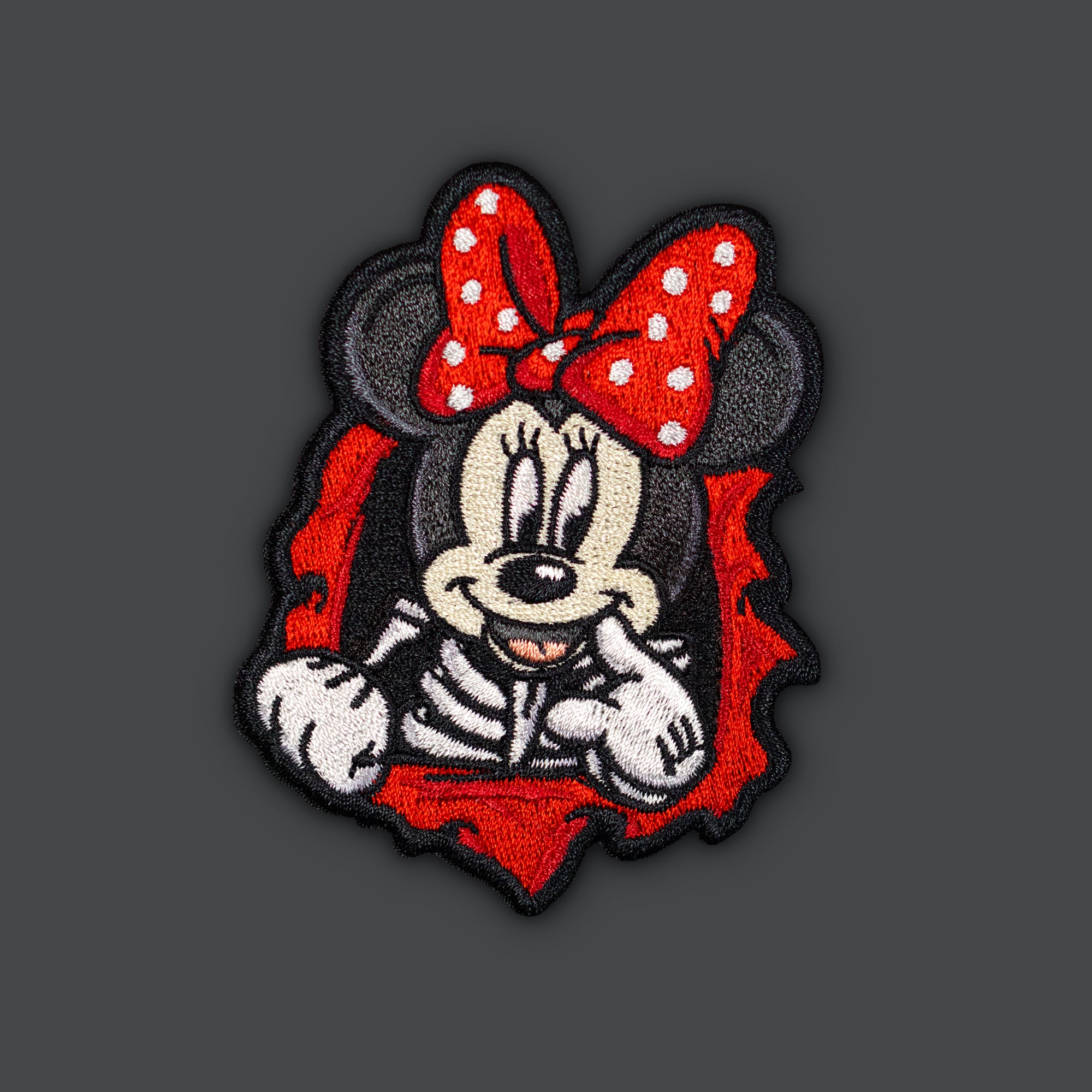 Old School Sk8 Ripper Girl Mouse Morale Patch