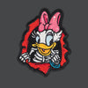 Old School Sk8 Ripper Girl Duck Morale Patch