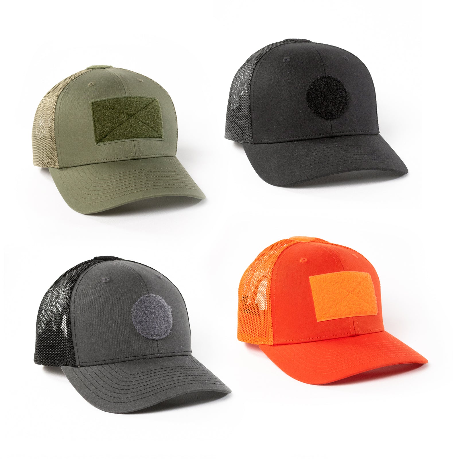 Solid Color Hats / Snap back - Custom patch panel - low profile hats