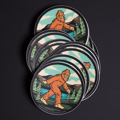 SASQUATCH STICKER 3" round