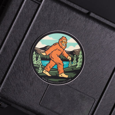 SASQUATCH STICKER 3" round
