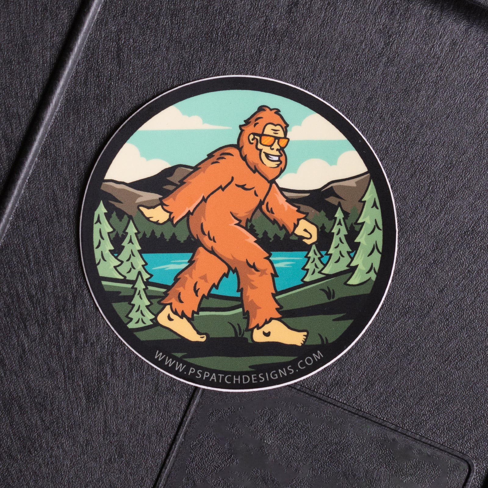 SASQUATCH STICKER 3" round