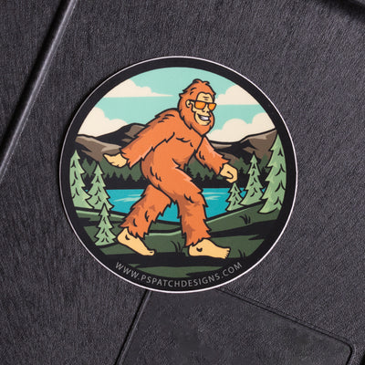 SASQUATCH STICKER 3" round