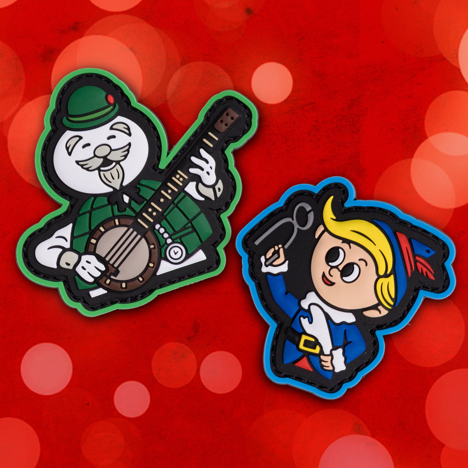 Snowman / Elf PVC Ranger Eye SET - Morale Patches