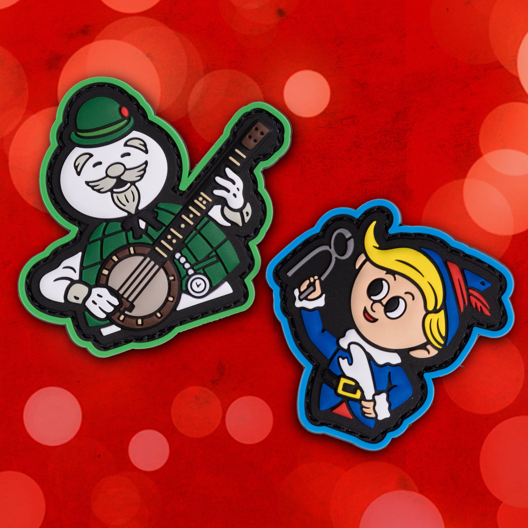 Snowman / Elf PVC Ranger Eye SET - Morale Patches