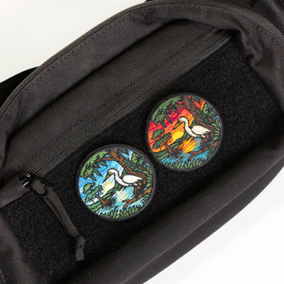 Wildlife / Adventure Wearables "Snowy Egret Southern Marshlands" morale patches