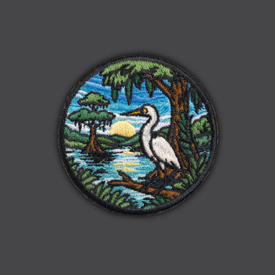 Wildlife / Adventure Wearables "Snowy Egret Southern Marshlands" morale patches