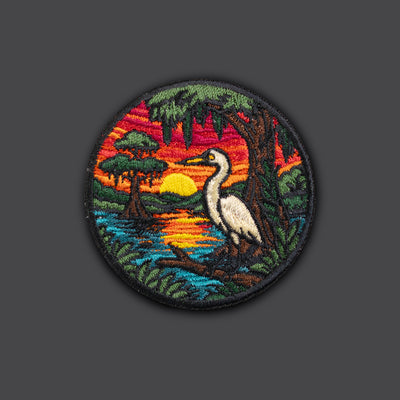 Wildlife / Adventure Wearables "Snowy Egret Southern Marshlands" morale patches