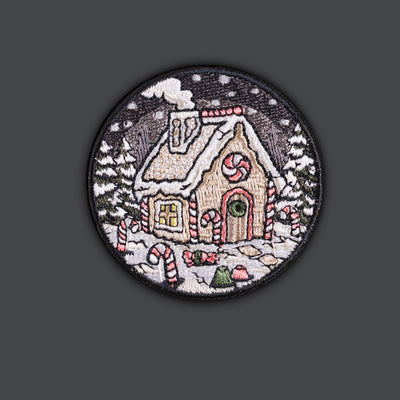 Christmas Gingerbread House Morale Patches