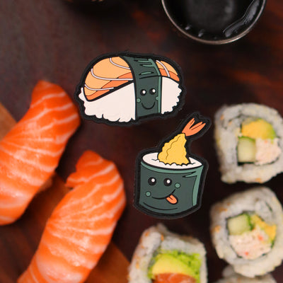 Happy Food Sushi PVC Ranger Eye SET - Morale Patches