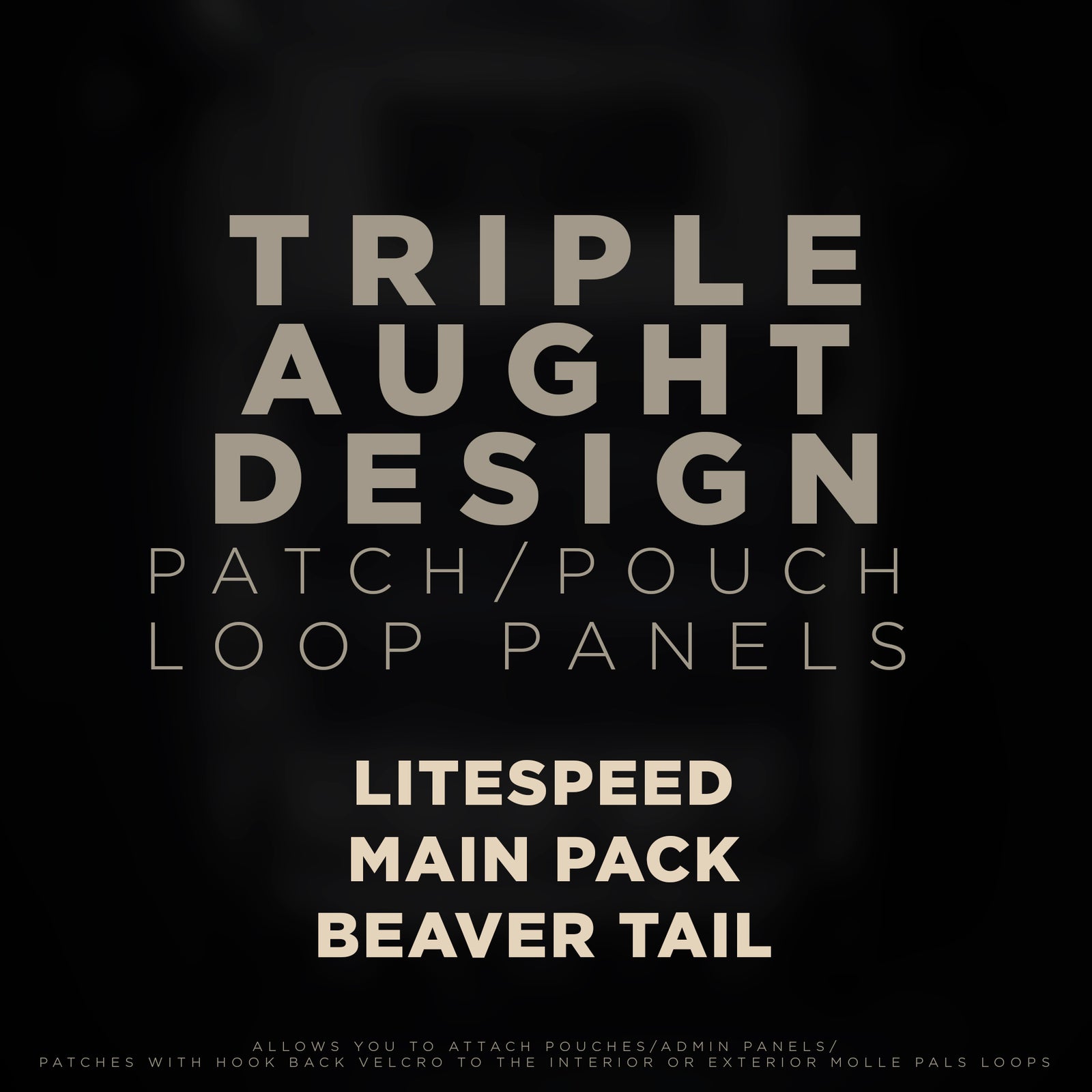 TRIPLE AUGHT DESIGN - Litespeed Molle morale patch loop panels