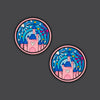 THE SIMPLE LIFE PVC Ranger Eye Pair "MAGICAL - PINK" Morale Patches