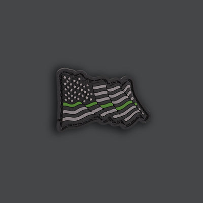 Waving American Flag PVC RE / Ranger Eye Morale Patches