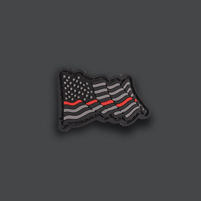 Waving American Flag PVC RE / Ranger Eye Morale Patches